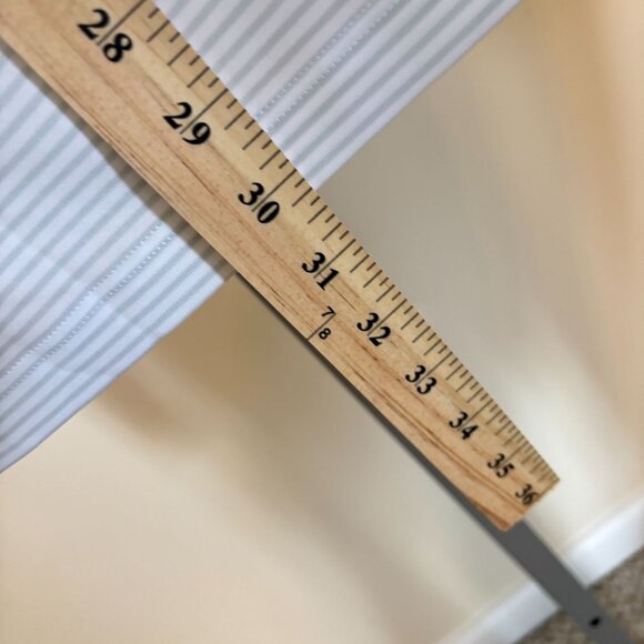 Nike Dri-FIT Mens Golf Polo Shirt White Striped Short Sleeve Polyester Medium - Picture 9 of 10